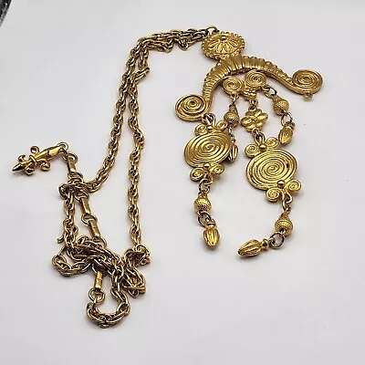 Vintage Vendome Necklace Egyptian Revival MISSING A PIECE   • $79.19