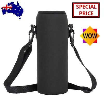 $11.50 • Buy 1000ML Neoprene Water Bottle Carrier Insulated Cover Bag Holder Travel Uesful AU