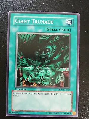 Yugioh Card - Giant Trunade - YSDJ-EN022 1ST EDITION • £0.99