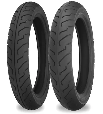 HARLEY SPORTSTER Motorcycle Tires 100/90-19 FRONT 130/90-16 REAR Set Shinko 712 • $194.10