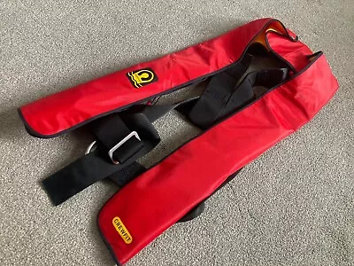 Crewsaver Crewfit Automatic Gas Boat Sailing Lifejacket Adult Red VGC Unused • £30