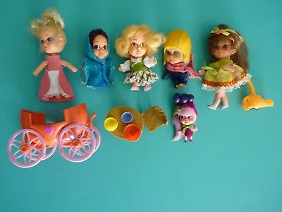 $64.99 • Buy Vtg 1967 Mattel Hasbro Liddle Kiddle Storykins Lot-Cinderella Greta Sheila Windy