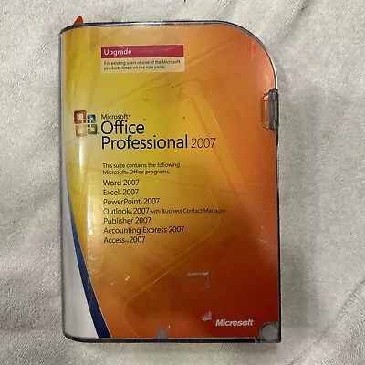Microsoft Office Professional 2007 - Upgrade  SEALED New  CONDITION • $29.49