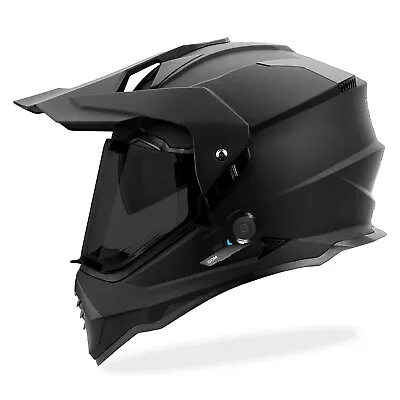 NWT Dual Sport Motocross Helmet W Bluetooth Matte Black ATV GDM BEAST • $174.95