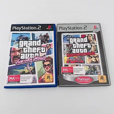 Grand Theft Auto Liberty + Vice City Stories PlayStation 2 Games - Complete Maps • $79.90
