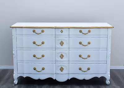 1970's French Provincial White Dresser By John Widdicomb • $1475