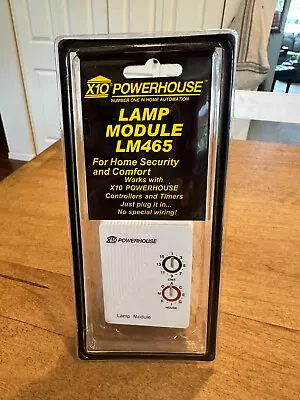 X10 Powerhouse Lamp Module LM465 NEW Security Controller Timer Plug-In • $11.99
