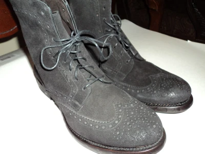 $99 • Buy $750 Nib Hand Made In Italy DOMENICO VACCA Brown In Color Distressed Suede 7M