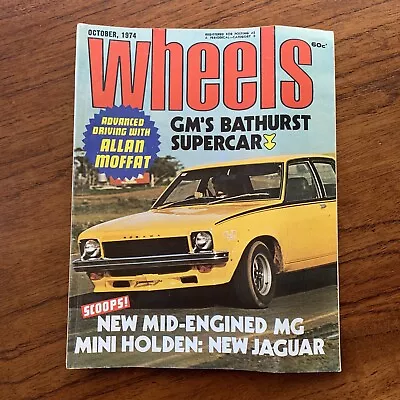Vintage Oct 1974 'wheels Magazine' Torana L34 Bathurst Allan Moffat Torana • $65