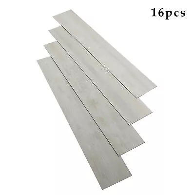 16Pcs PVC Vinyl Floor Planks Flooring Wood Tiles Self-Adhesive Peel&Stick Beige • $29.25