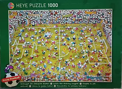 Heye - 1000 Piece - Crazy Football By Mordillo 2005 - Jigsaw Puzzle Rare • $18