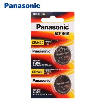 Panasonic CR2430 Li Battery 3V Coin Button Battery (AU Stock) • $5.99