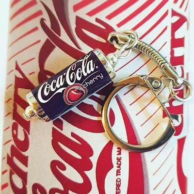 Unique CHERRY COKE CAN KEYRING Fab COCA COLA Soda DRINK Keychain MIXED UP DOLLY • £3.99