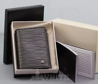 NEW ! MONTBLANC BLACK MYSTERY BUSINESS CARD HOLDER Cod: 106038 • $75