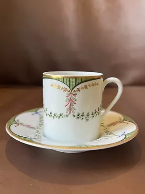 VINTAGE Raynaud Limoges Porcelain Festivities Demitasse Cups & Saucers France • $99