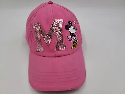 Women Minnie Mouse Sequins Bedazzled Adjustable Hat Cap Disney Parks Mom Pink • $5.99