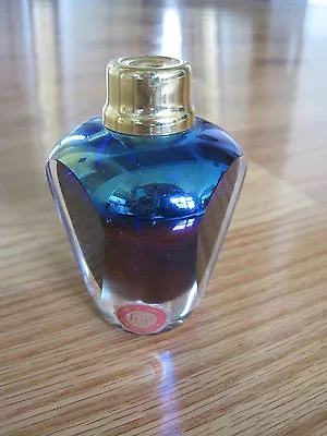 IRICE Vintage Blue Iridescent Thick Cut Glass Wonderful - No Stopper Perfume • $14.97