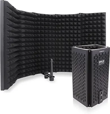 Microphone Isolation Shield 5 Panel Acoustic Vocal Sound Dampening Noise • $60.27