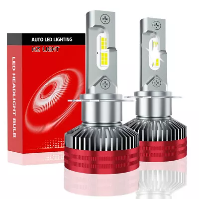 H4 Led Headlight Bulbs HZ High Low Beam Super Bright 6700K 30000Lumens 100w X2 • $23.74