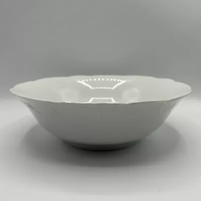 VISTA ALEGRE Portugal Manueline White 10” Round Vegetable Bowl • $75