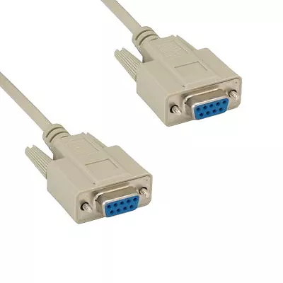 6-25ft DB9 9Pin Serial Extension Cable Cord RS-232 28 AWG Female Molded D-Sub PC • $8.68