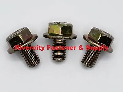 (100) M6-1.0x10mm Hex Head Flange Bolt / Screws 10.9 M6x1.0x10 M6x10mm ZY • $29.88