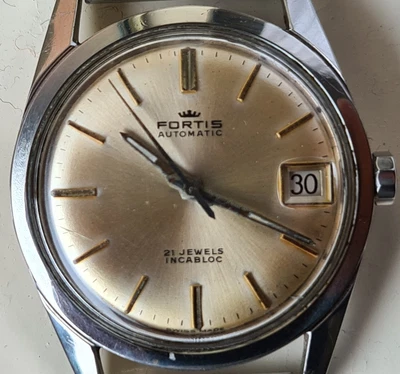 $460 • Buy Fortis Incabloc Automatic 21 Jewels Vintage Dress/Formal Swiss Made Wrist Watch