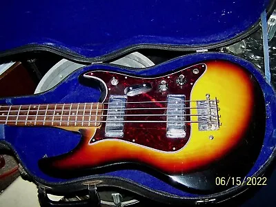 1970's Ventura Short Scale Bass Guitar • $600