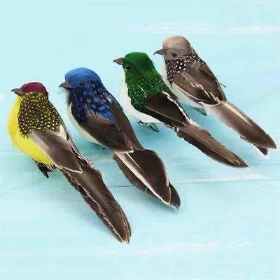 £2.82 • Buy Mini Fake Birds Artificial Feather Foam Doves Wedding Garden Decoration OrnAGTM