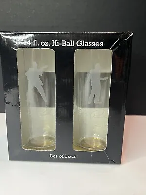 Elvis Elvis Presley Signature Series 14 Fl Oz Hi-Ball Glasses Set Of 4 • $25