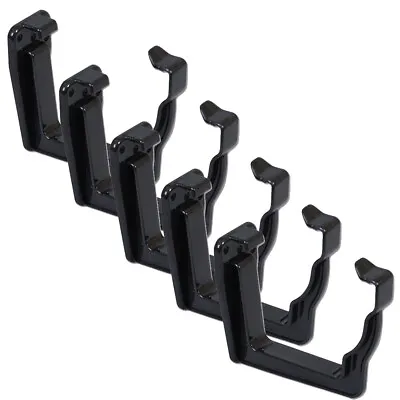 RKN1 Black Floplast Niagara Ogee Gutter Fascia Bracket Pack Of 5 • £10