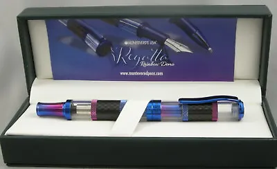 Monteverde Regatta Rainbow Demo Carbon Fiber Ltd Edition Fountain Pen -XF Nib • $75