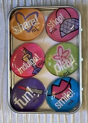 💠MARY KAY Magnets Collectible 6-Pc Set FUN SHARE SMILE PLAY SHOP INDULGE Rare • $13