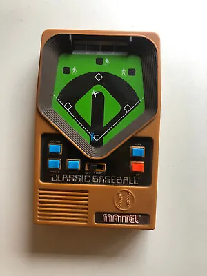Vintage 2001 Mattel Classic Baseball Handheld Electronic Game Tested Working • $11.95