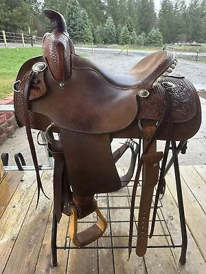 Horse Tack - 14” Black Rhino Western Barrel Trail Saddle  • $2500
