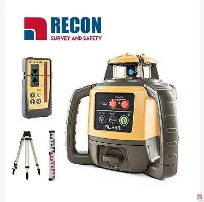 Topcon RL-H5A  Rotating Laser Level Kit With LS100D Receiver Tripod & Staff • £899