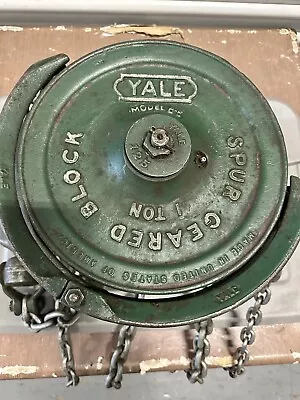 Yale 1 Ton Capacity Model #B-B Spur Gear Block Hoist • $250