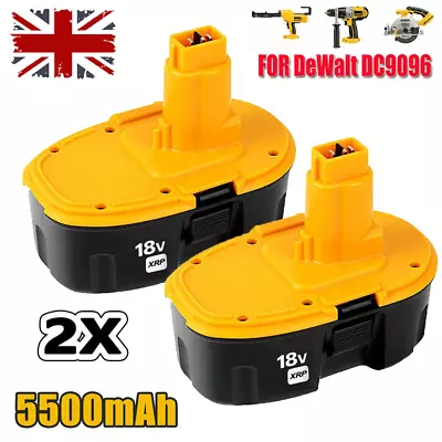 £35.90 • Buy 2× 5.5Ah DE9096 Battery For Dewalt Cordless Drill 18V XRP DC9096 DE9095 DC725 UK