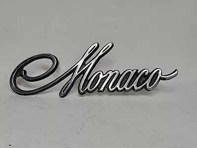 Vintage DODGE MONACO Emblem Ornament Logo Badge Car Part Script 4017272 OEM • $24.99