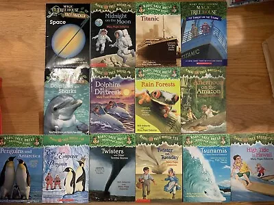 Lot Of 14 MAGIC TREE HOUSE Books PLUS Research Guides & Fact Trackers • $24.99