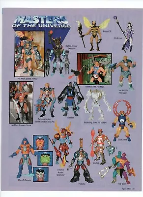 He-Man Masters Of The Universe Zodak Action Figures - Vintage 2003 Toys Print Ad • $13.64