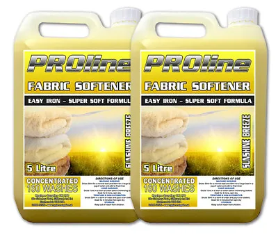 PROline Fabric Conditioner / Softener 2x 5 Litre 320 Washes Sunshine Breeze • £16.95