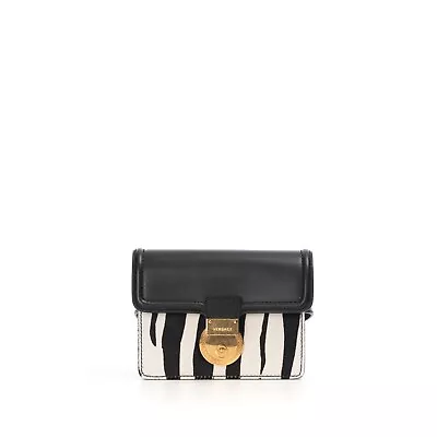 VERSACE 1295$ Zebra Motif V-Adiona Belt Bag • $568