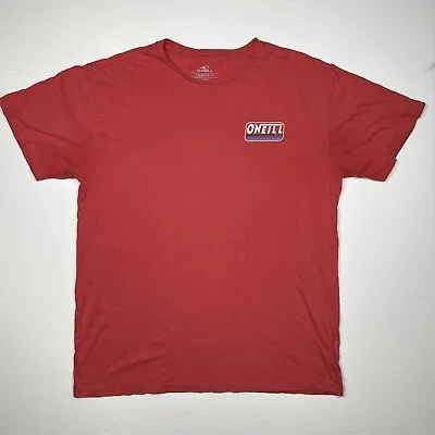 Oneill T-Shirt Mens Size Large Red Short Sleeve Crew Neck Standard Fit • $17.95