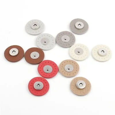 £5.46 • Buy Circle Sew-on Magnetic Button Bag Clasp Snaps Metal Fastener Sewing Craft DIY