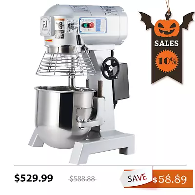 15 Qt Commercial Dough Food Mixer 600W Gear Driven 4/5HP 3 Speed Pizza Bakery • $499.99