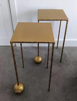 £50 • Buy Versace Home Limited Edition Gilded Side Tables Designer Furniture