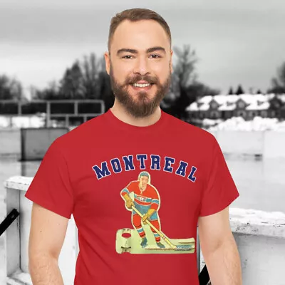 Montreal Canadiens Old Time Table Hockey Unisex Heavy Cotton Tee • $19.99