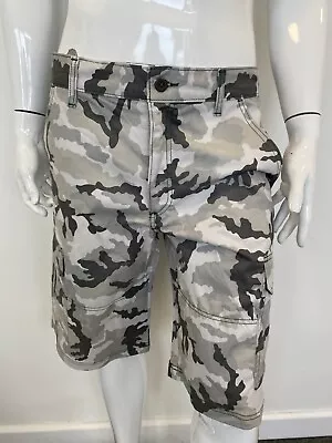 Wrangler Cargo Shorts Camouflage Grey/Khaki  Sizes 32 -40  GFZ001 NG • £11.50