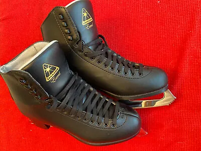 Men’s Black Jackson Excel Figure Ice Skates Size 9 C Wide • $135